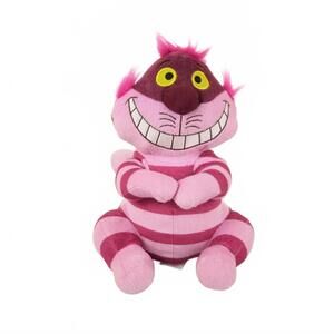 Disney Alice in Wonderland Cheshire Cat Pink Stuffed Plush Animal 9"